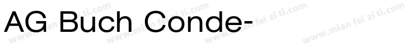 AG Buch Conde字体转换